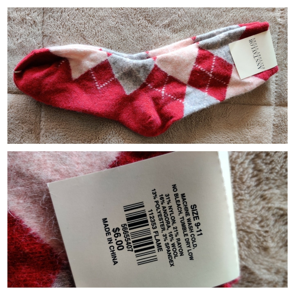 Lot of 3 pairs of wool/angora LOFT socks